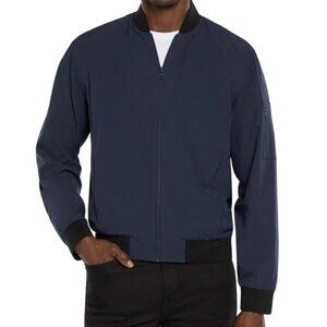 Express Men’s Lightweight Bomber Jacket Navy Full Zip Size L - Large - NWT $148